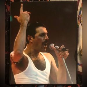 FREDDIE MERCURY LIVE AID CONCERT   Framed 8X10 Photo